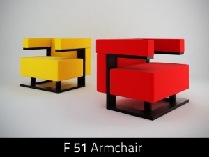 f 51 armchair Modelo 3D