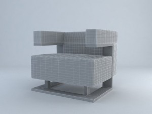f 51 armchair Modelo 3D