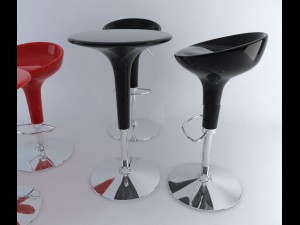 bombo bar stool  table Modelo 3D