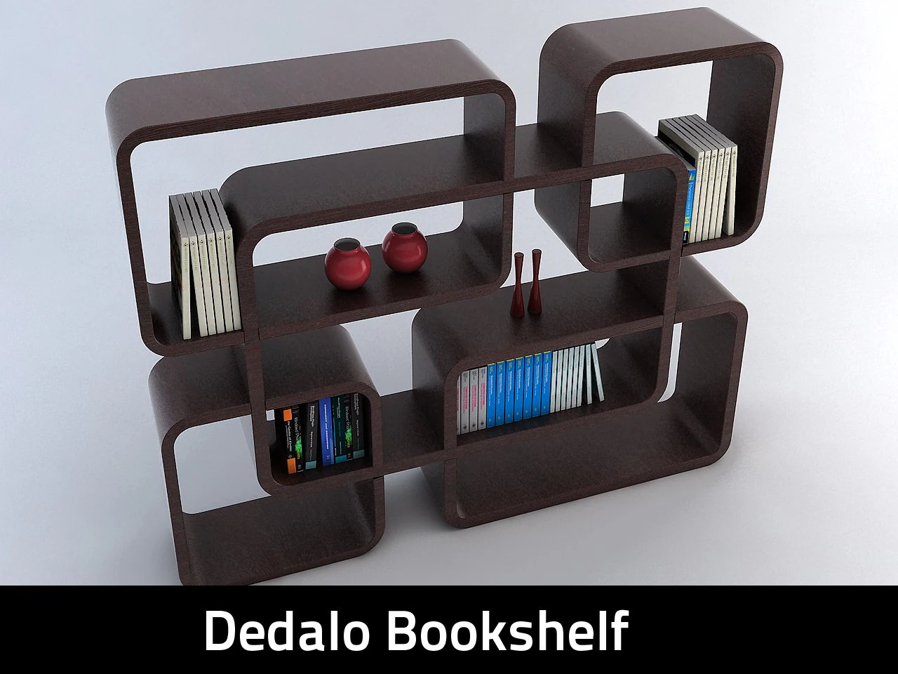 dedalo bookcase 3D Model .c4d .max .obj .3ds .fbx .stl .blend 