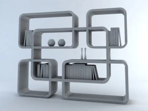 dedalo bookcase 3D Model