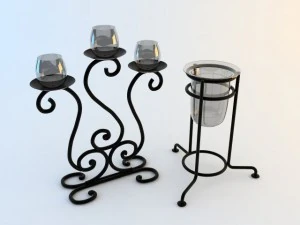 metal candle holder 3D Model