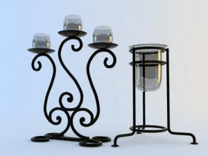 metal candle holder 3D Model