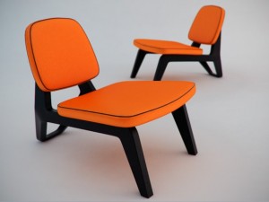 moonlounger chair Modello 3D