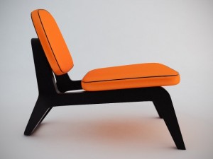 moonlounger chair Modello 3D