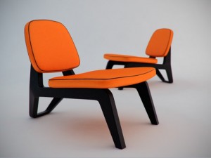 moonlounger chair Modello 3D