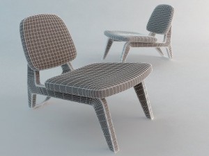moonlounger chair Modello 3D