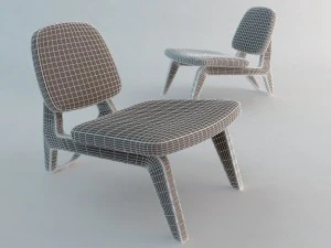 moonlounger chair 3D Model