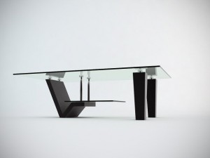 glass center table 3D Model