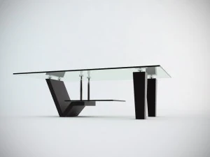 glass center table 3D Model