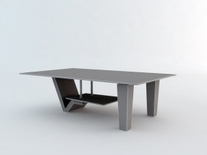 glass center table 3D Model