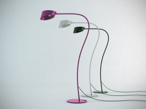 little flag floor lamp 3D Model