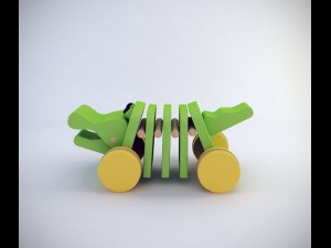 wooden aligator toy Modèle 3D