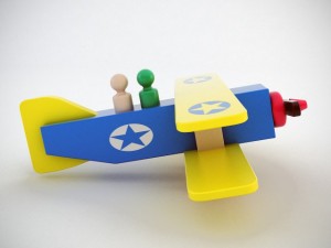 wooden airplane 3D-Modell