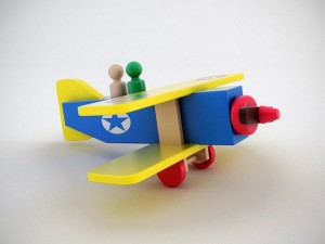 wooden airplane 3D-Modell