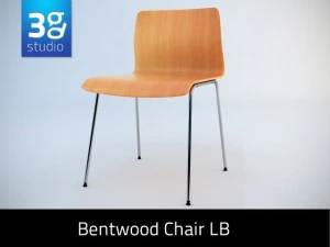 曲げ木の椅子ポンド 3Dモデル