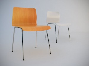 bentwood chair lb Modelo 3D