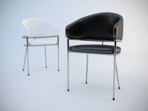 visitor chair 3D 모델