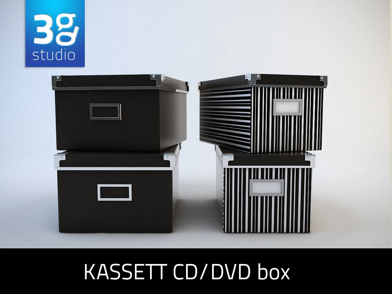 kassett ikea cddvd box 3D Model .c4d .max .obj .3ds .fbx .stl .blend 