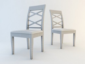 colombo dining chair Modello 3D