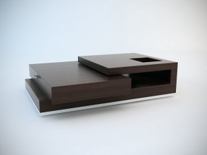 trio contemporary coffee table Modelo 3D