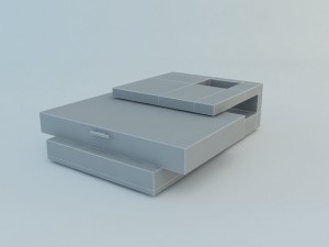 trio contemporary coffee table Modelo 3D