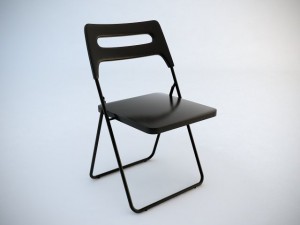 ikea nisse folding chair 3D-Modell
