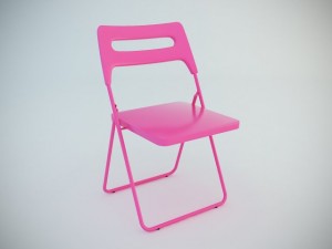 ikea nisse folding chair 3D-Modell