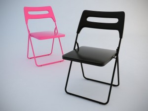 ikea nisse folding chair 3D-Modell