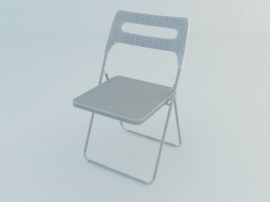 ikea nisse folding chair 3D-Modell