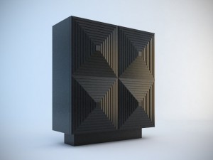 armani bach cocktail cabinet 3D मॉडल