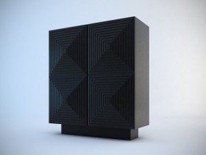 armani bach cocktail cabinet 3D मॉडल