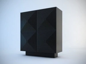 armani bach cocktail cabinet 3D Model