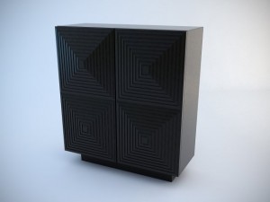 armani bach cocktail cabinet 3D मॉडल