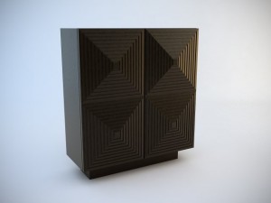 armani bach cocktail cabinet 3D मॉडल