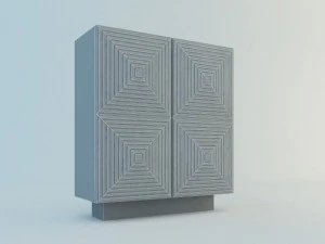 armani bach cocktail cabinet 3D Model