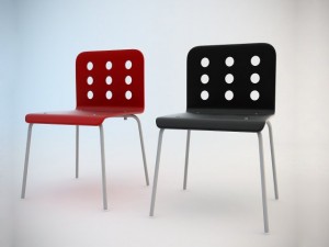 ikea jules visitors chair 3D 模型