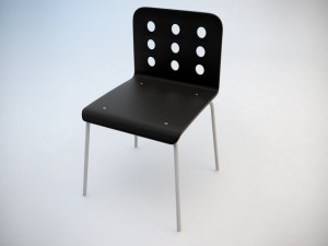 ikea jules visitors chair 3D 模型
