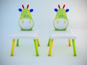 giraffe chair Modello 3D