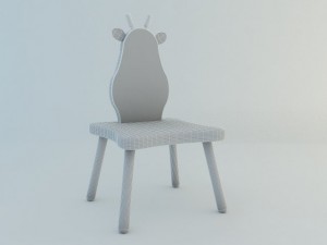 giraffe chair Modello 3D