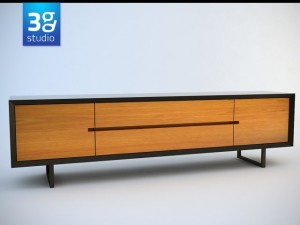 luka side cabinet Modelo 3D
