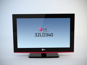 lg 32ld340 lcd tv Modèle 3D