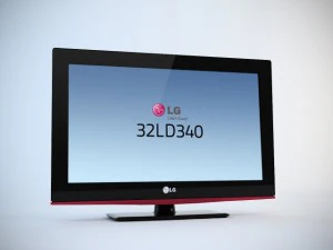 lg 32ld340 lcd tv 3D Model