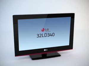 lg 32ld340 lcd tv Modèle 3D