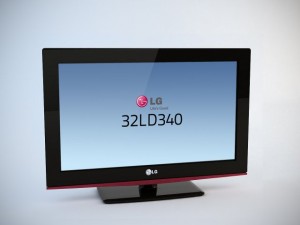 lg 32ld340 lcd tv Modèle 3D