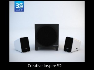 creative inspire s2 speaker 3D Модель