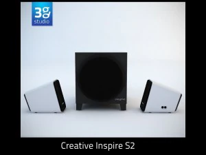 creative inspire s2 speaker 3D Model