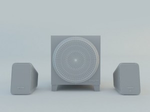 creative inspire s2 speaker 3D Модель