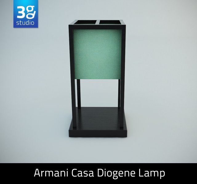 armani casa diogene lamp 3D Модель .c4d .max .obj .3ds .fbx .stl .blend 