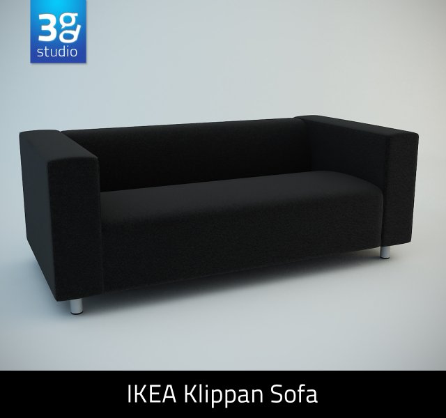 klippan twoseat sofa Modello 3D .c4d .max .obj .3ds .fbx .stl .blend 